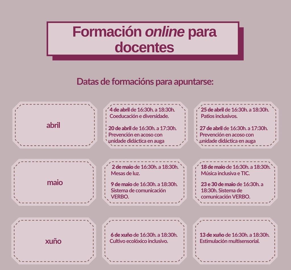 COGAMI imparte cursos para profesorado por unha formación inclusiva e de calidade