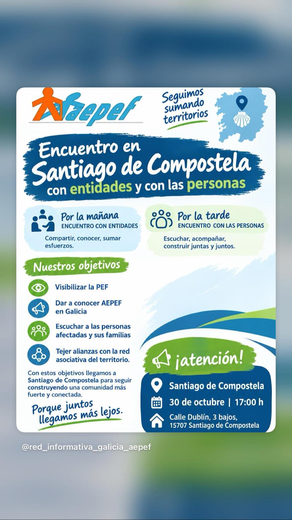 AEPEF visita Galicia para escuchar a las personas y familias con Paraparesia Espástica Familiar 