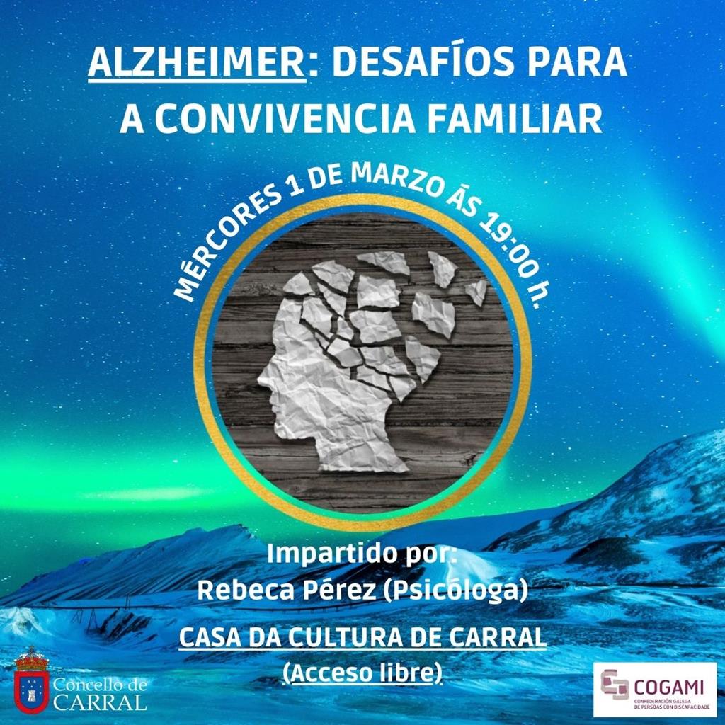 A Casa da Cultura de Carral acolle unha charla sobre Alzheimer para orientar ás familias sobre esta doenza